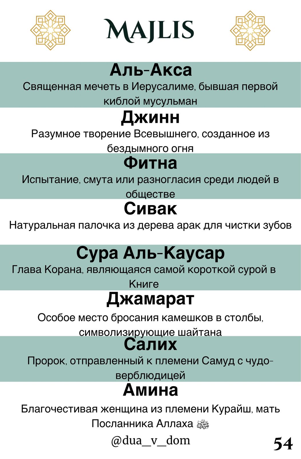 Пример карточки MAJLIS